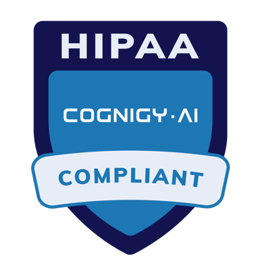 Cognigy.AI is HIPAA-compliant