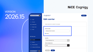 Genesys Audio Connector, GPT-5.6 Support, and More in Release 2026.15