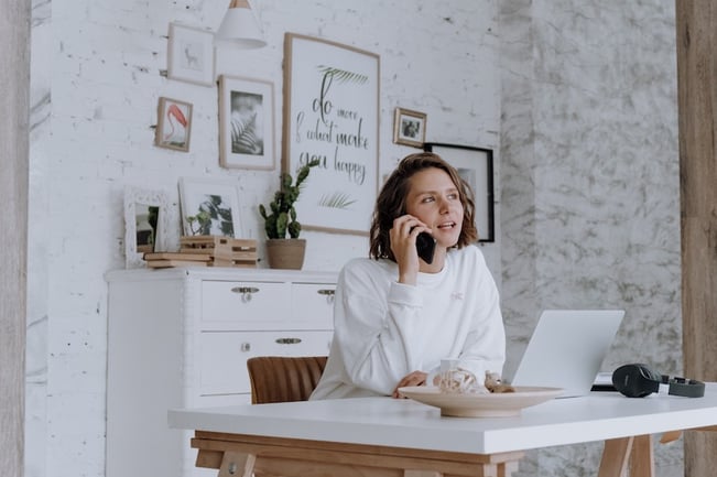 Customer waiting on the phone