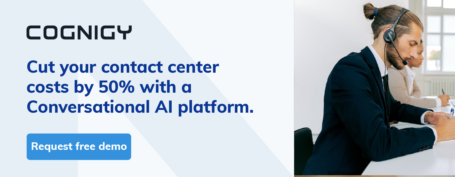 Cut contact center costs by 50% with Conversational AI