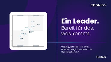 Cognigy ist Leader im Gartner® Magic Quadrant™ 2025 für Conversational AI Platforms