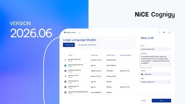 New Native LLM Options Across Providers and More with Cognigy.AI 2026.6