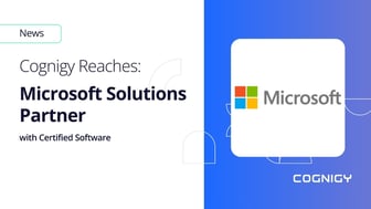 Cognigy Reaches Microsoft Solutions Partner with Certified Software