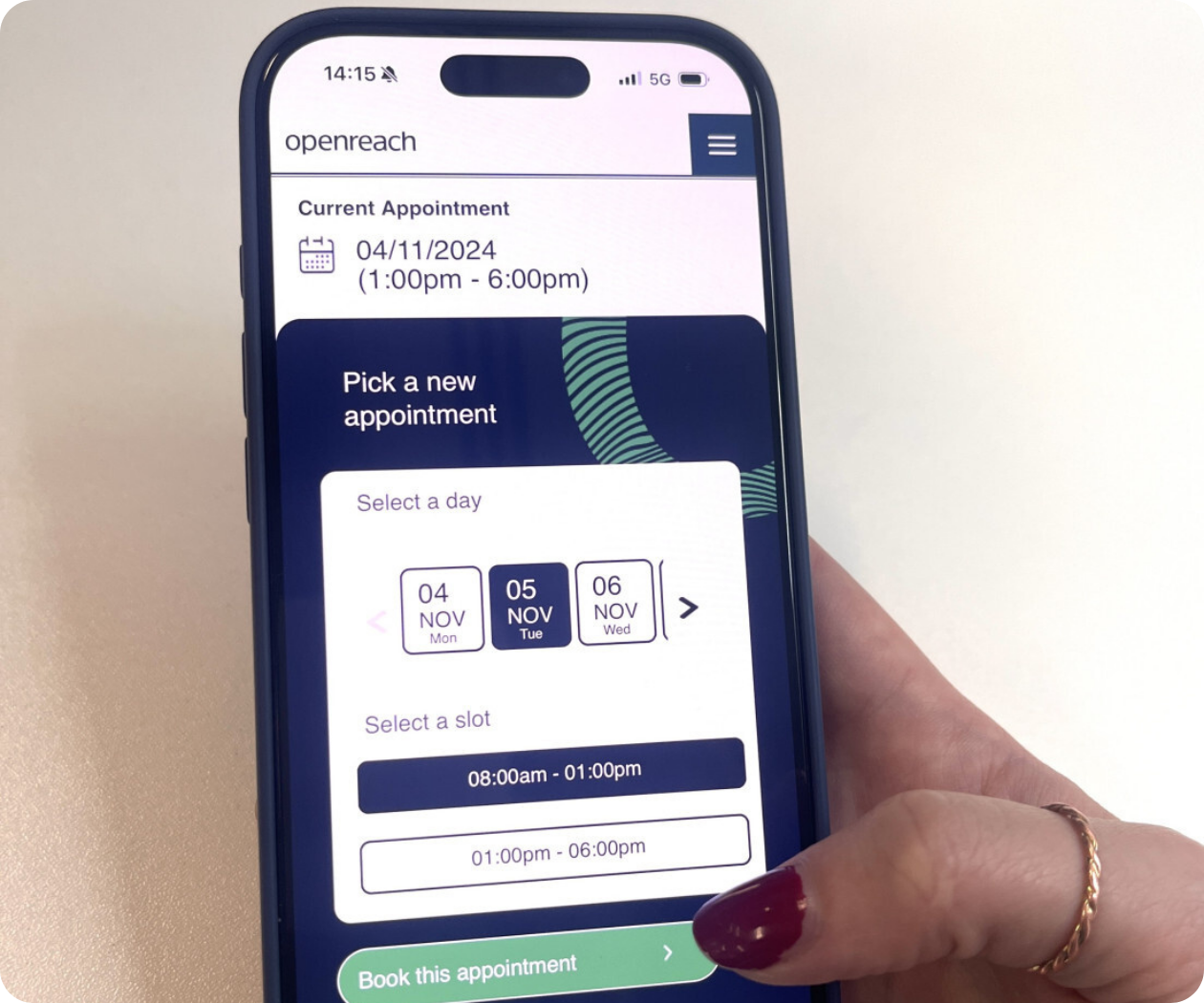 Openreach Solution_Change Appointment