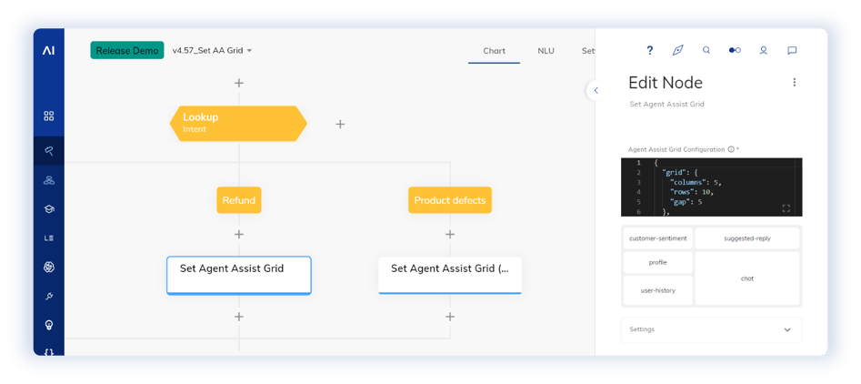 Set Agent Assist Grid