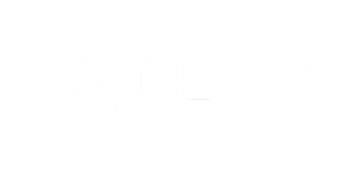 VOICE and AI Logo White
