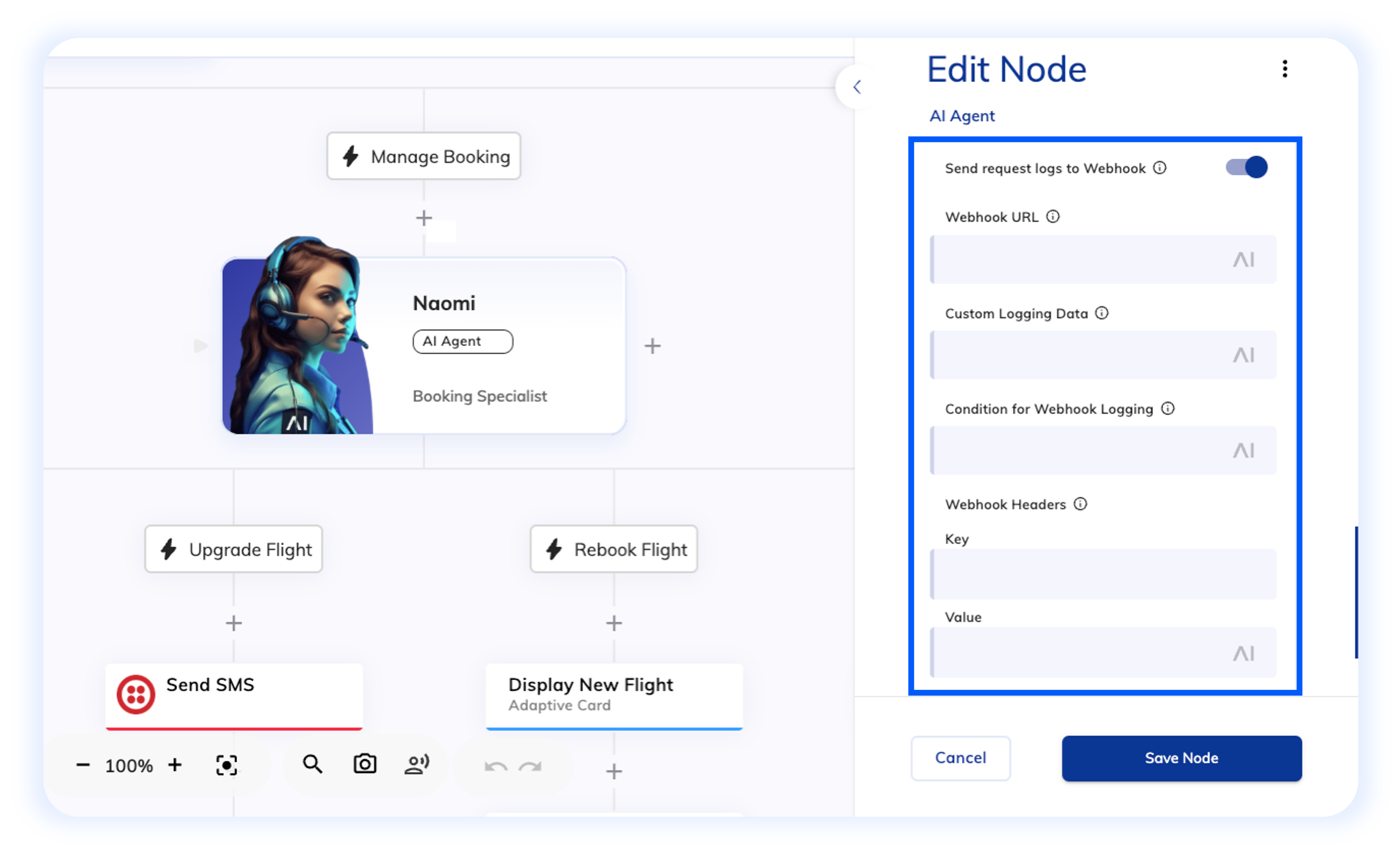 Webhook LLM Request Logging