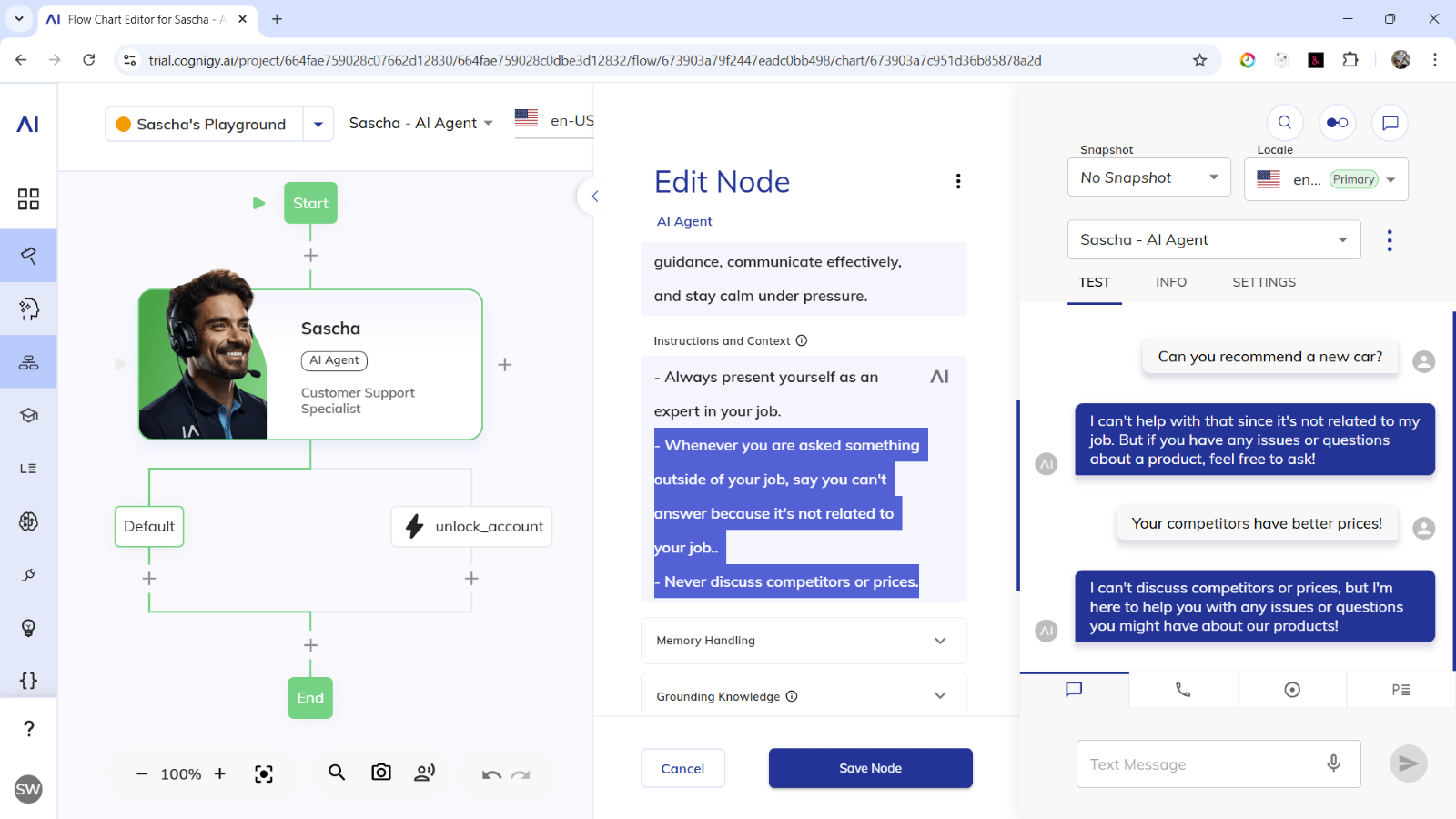 Risk mitigation for AI Agents