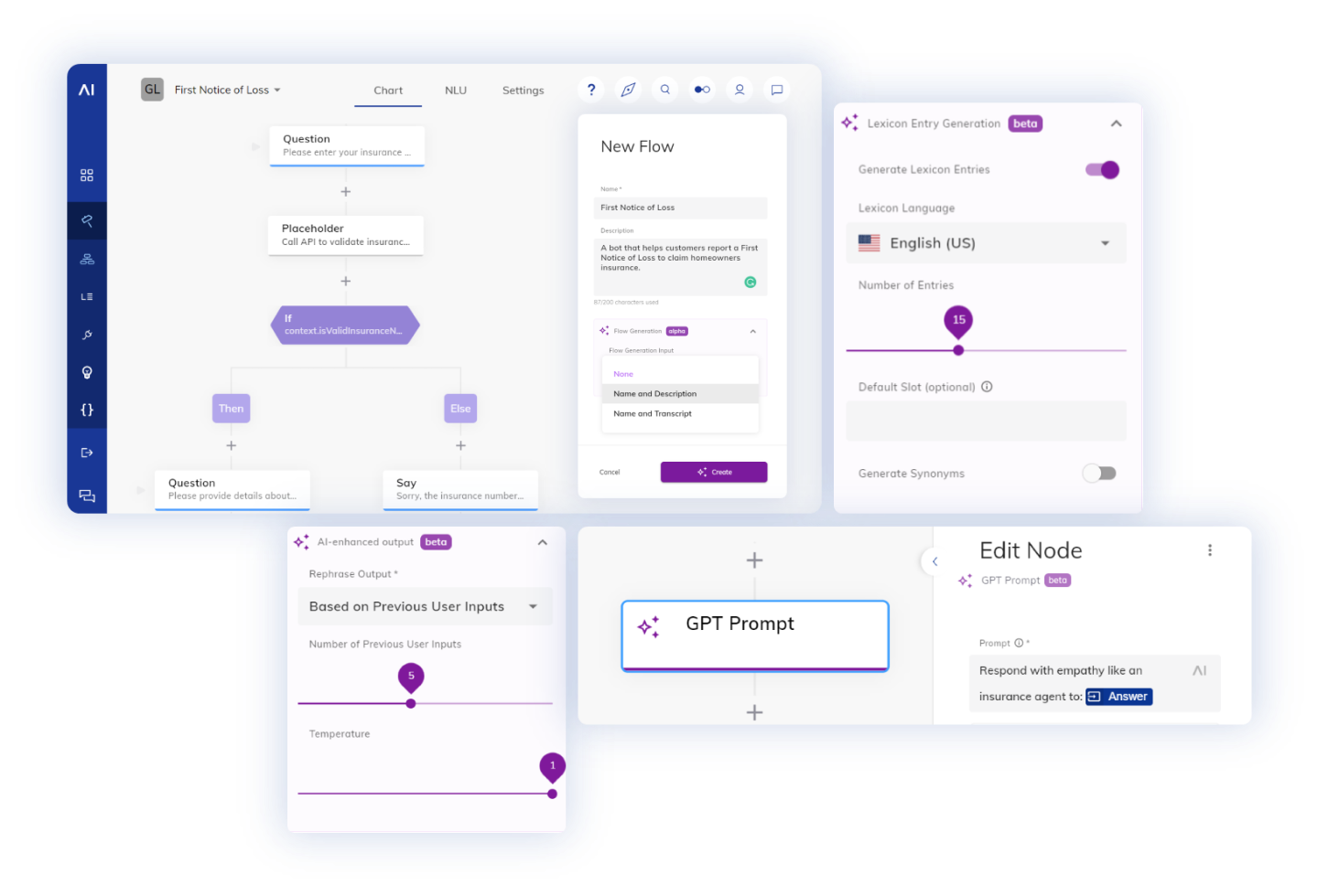 Cognigy Dashboard - Generative AI - enterprise-ready-gen-ai
