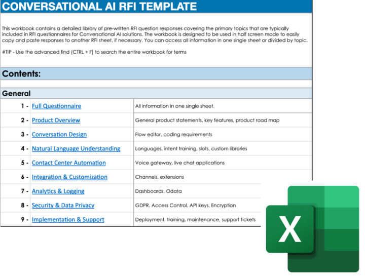 Conversational AI Request For Information Template Download