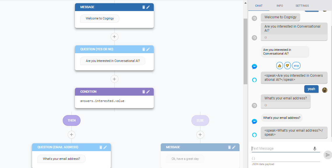 Cognigy.AI Conversational Forms