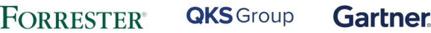 Forrester, QKS Group and Gartner
